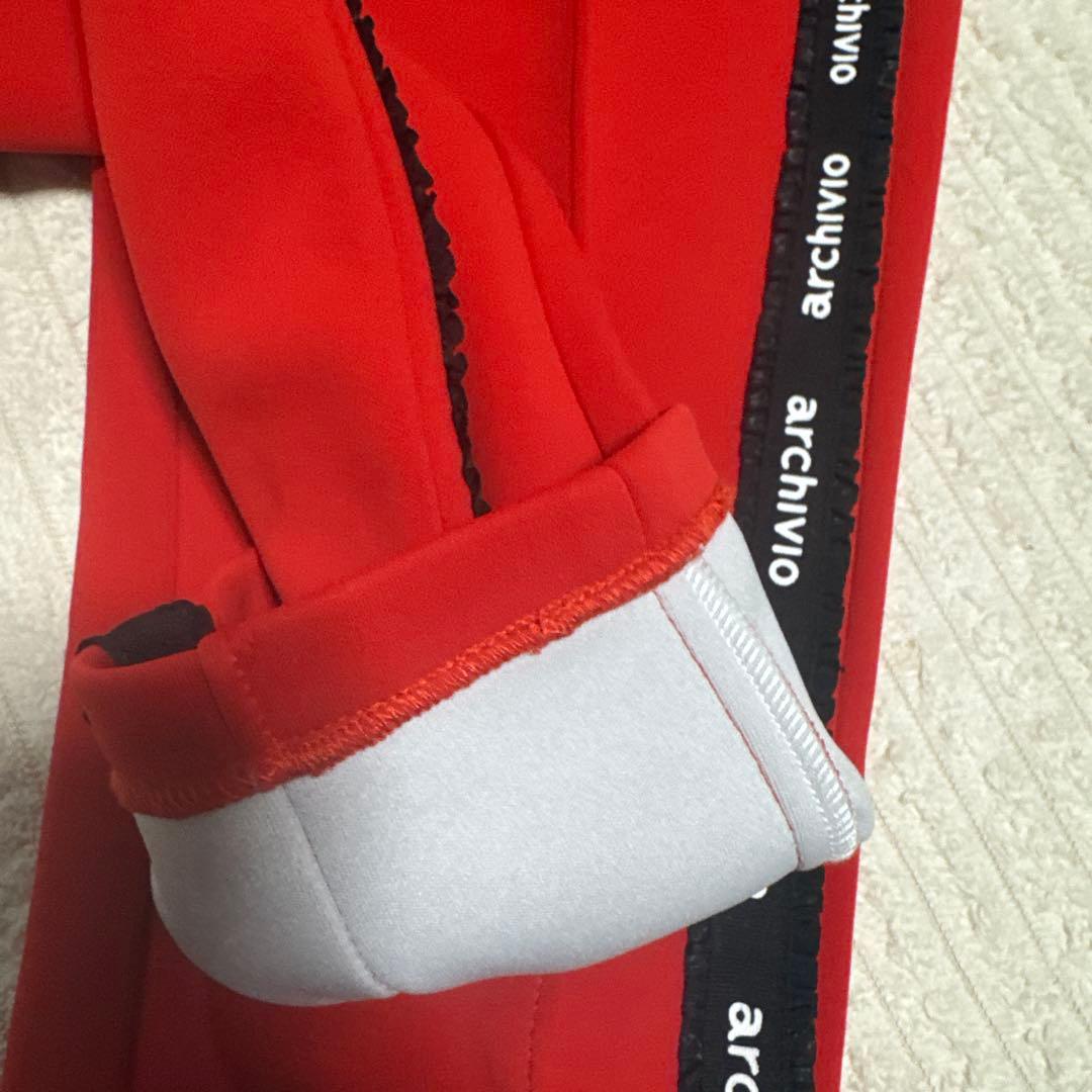 アルチビオ　レディース サイドリボンテープ　レッドパンツ 36