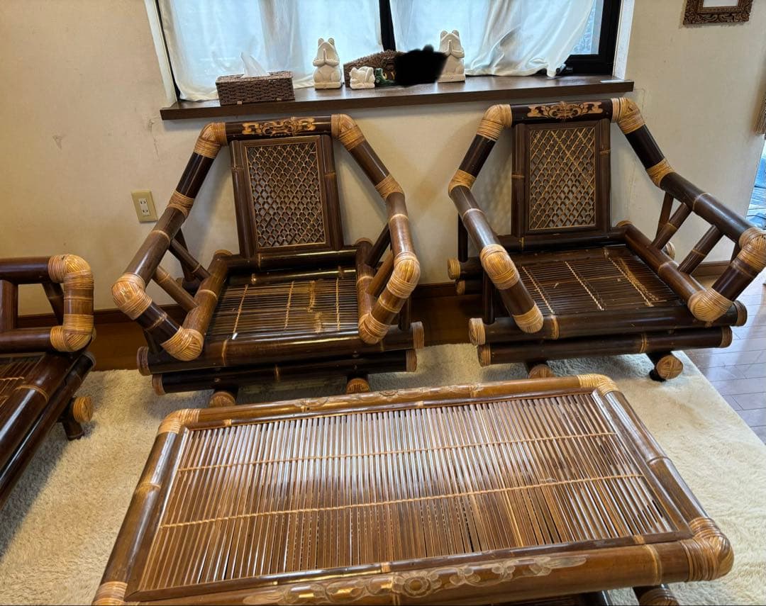 バリ島アジアンバンブー家具セット