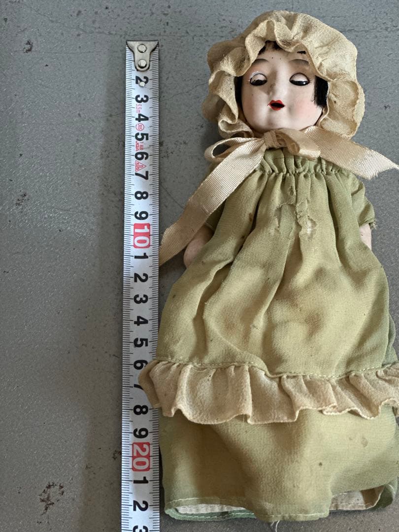 最終お値下げ❣️サクラビスク陶器製人形 フリル付きドレス