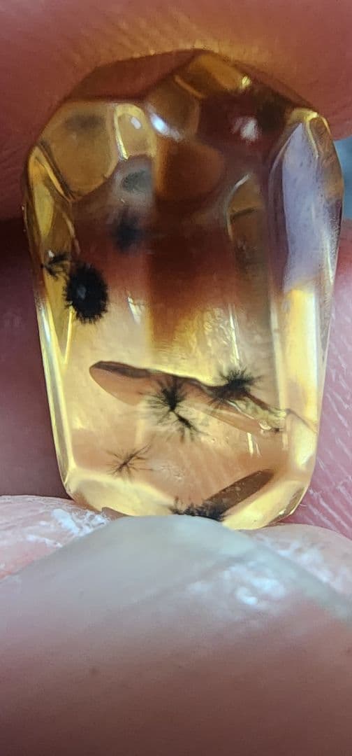 超レア●ホランダイト含有シトリン