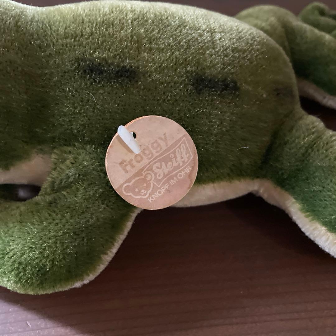 アンティークカエル ぬいぐるみ ヴィンテージ シュタイフ 蛙 Steiff