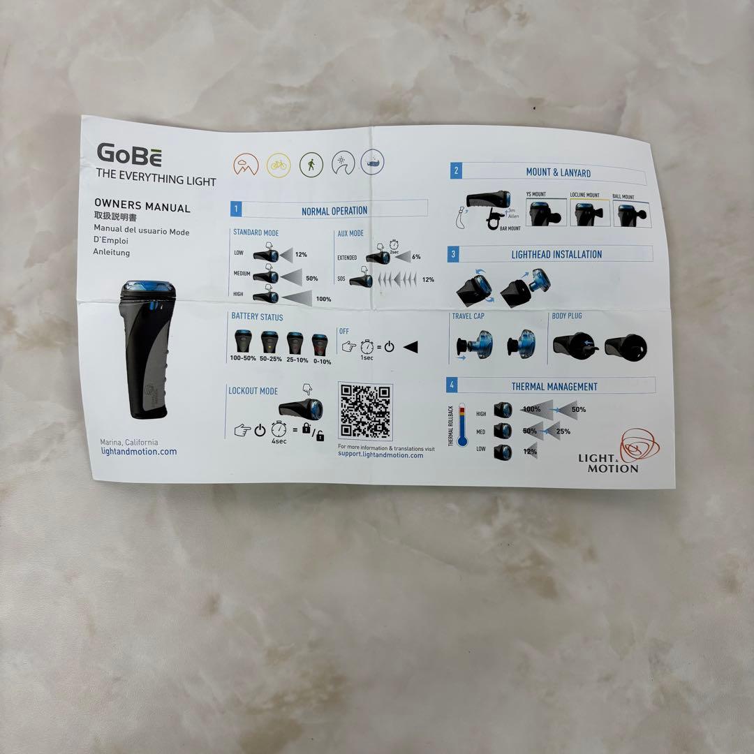 ライト・ランタン Light & Motion GoBe S 500 Spot