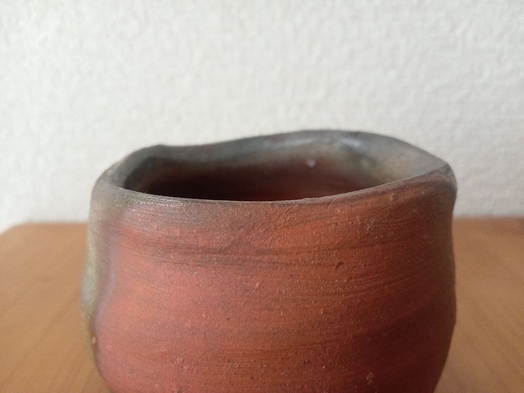 備前焼　中村真ぐいのみ　中村六郎　中村和樹 共箱　共布　栞あり