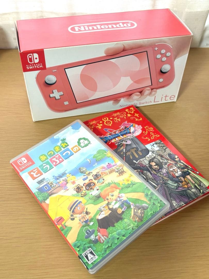 Nintendo Switch Lite ピンク 本体とソフト２つセット