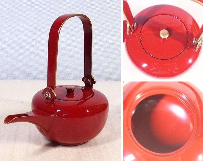 【極美品】輪島塗 わじま慶塚 朱塗金縁 屠蘇器 五つ揃/銘々皿/四段重箱 漆器