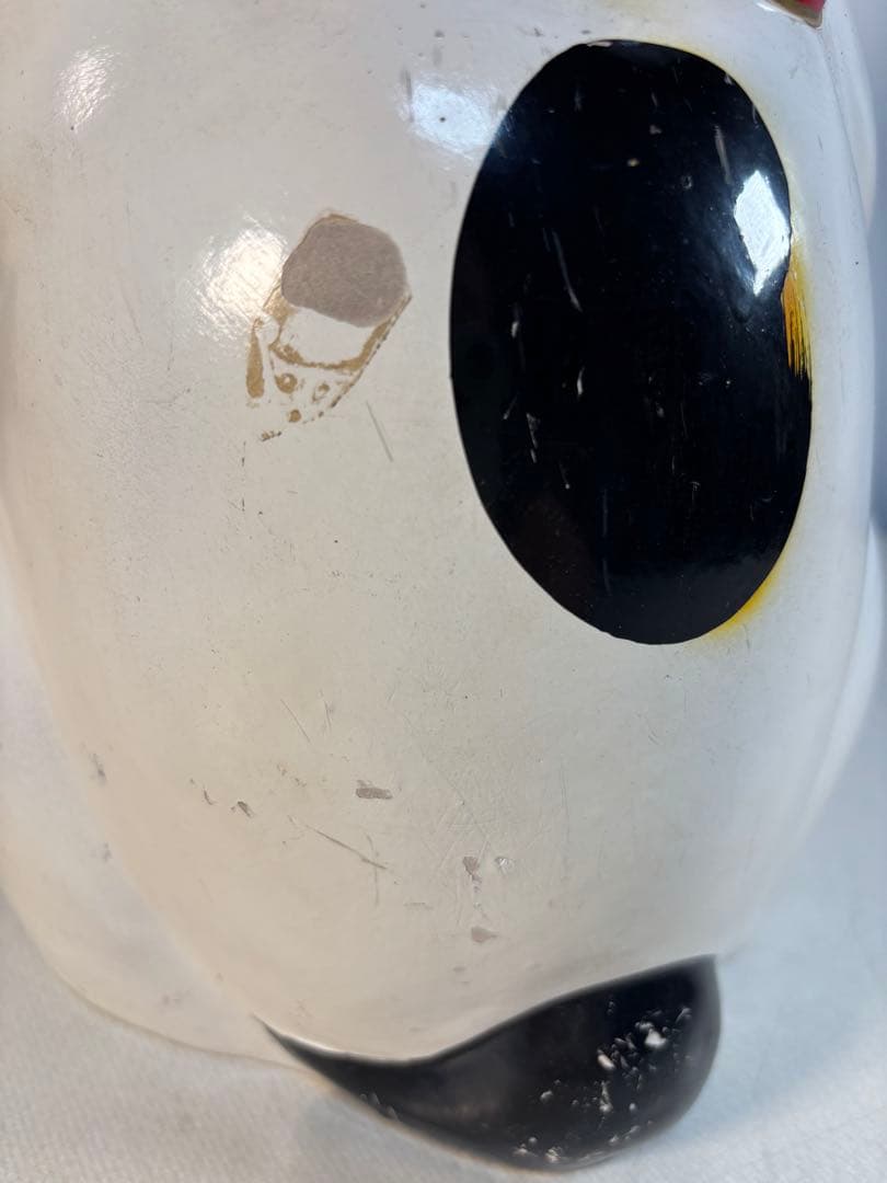 招き猫 多治見 郷土玩具 豪華前垂れ 骨董 アンティーク 縁起物 猫 置物