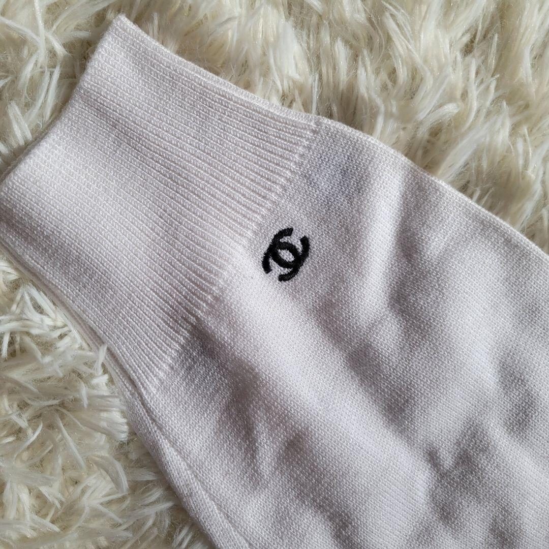 CHANEL　シャネル　ココマーク　刺繍　ニット　長袖　トレーナー　ホワイト