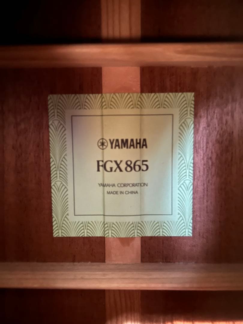 YAMAHA FGX865 エレクトリックアコースティックギター 黒　付属品付き