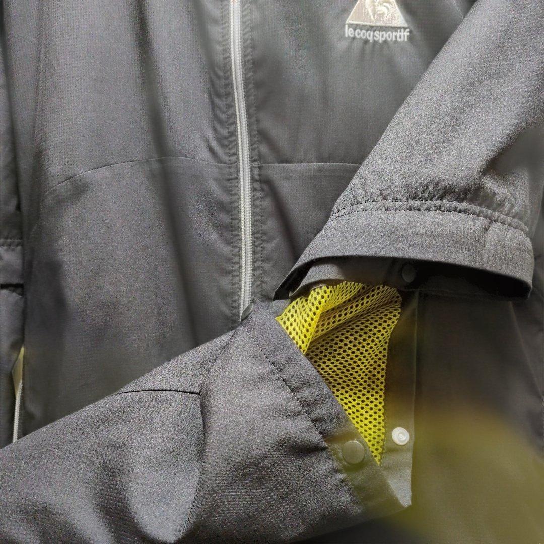 Le coq sportif 　透湿防水機能 裏メッシュ、肘と膝ジッパーで七分に