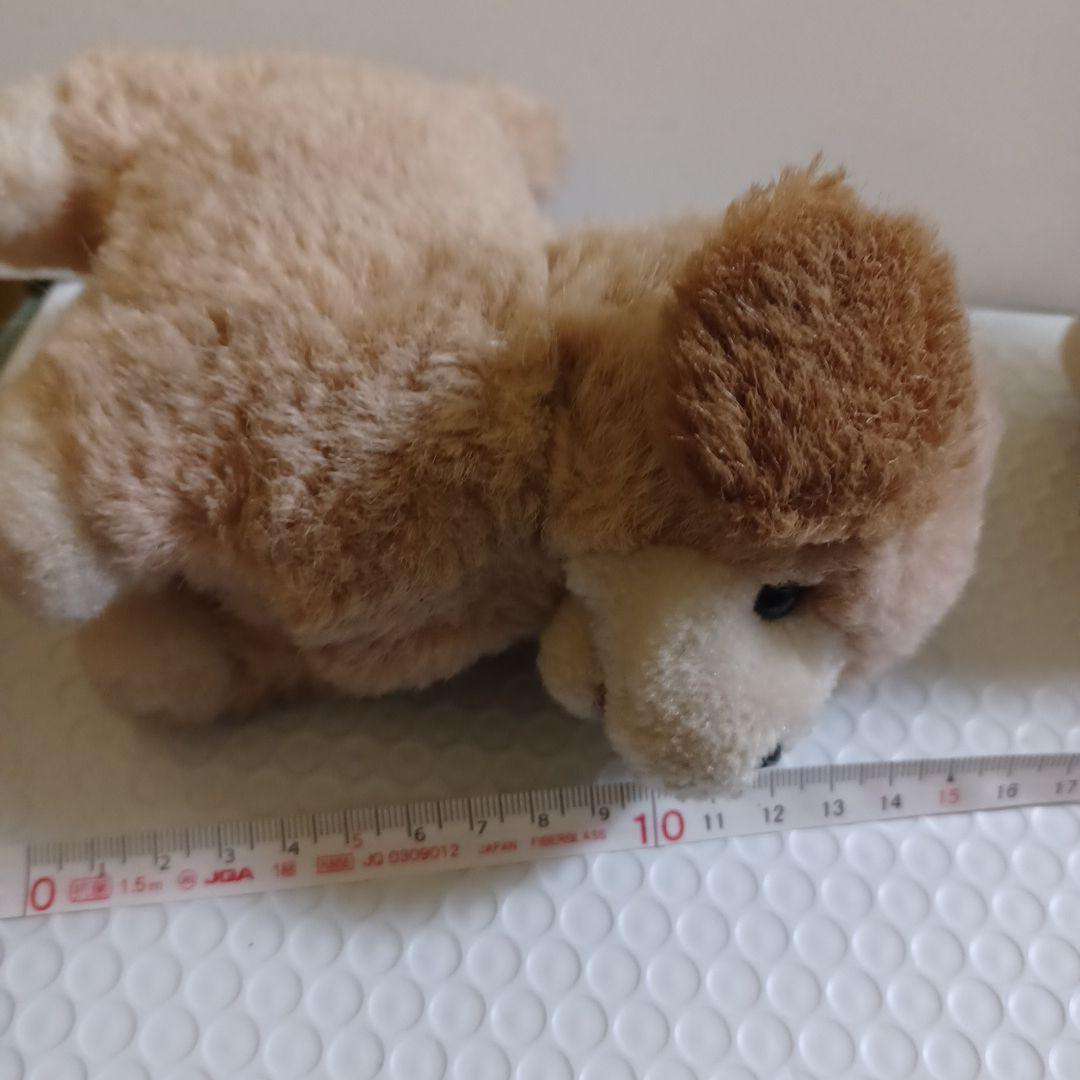 可動式　子犬　ぬいぐるみ　音が鳴る　２つセット　昭和レトロ　当時物