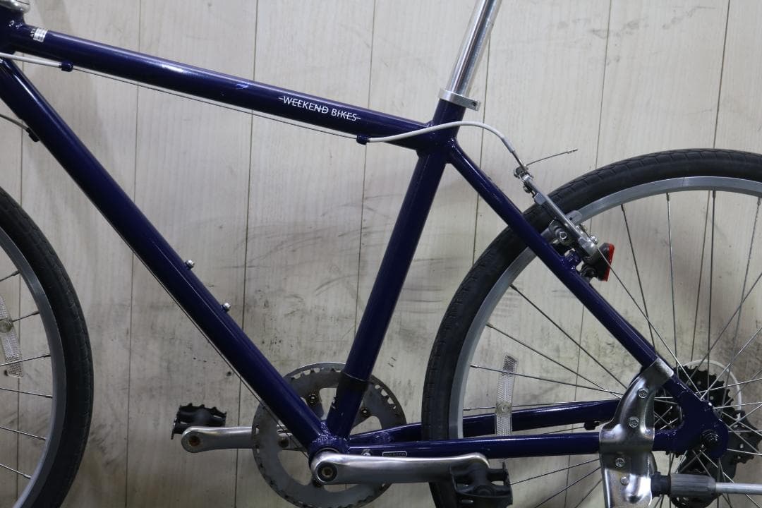 あさひ製WEEKEND アルミ 26型 シマノ7速 440mm BLUE クロス