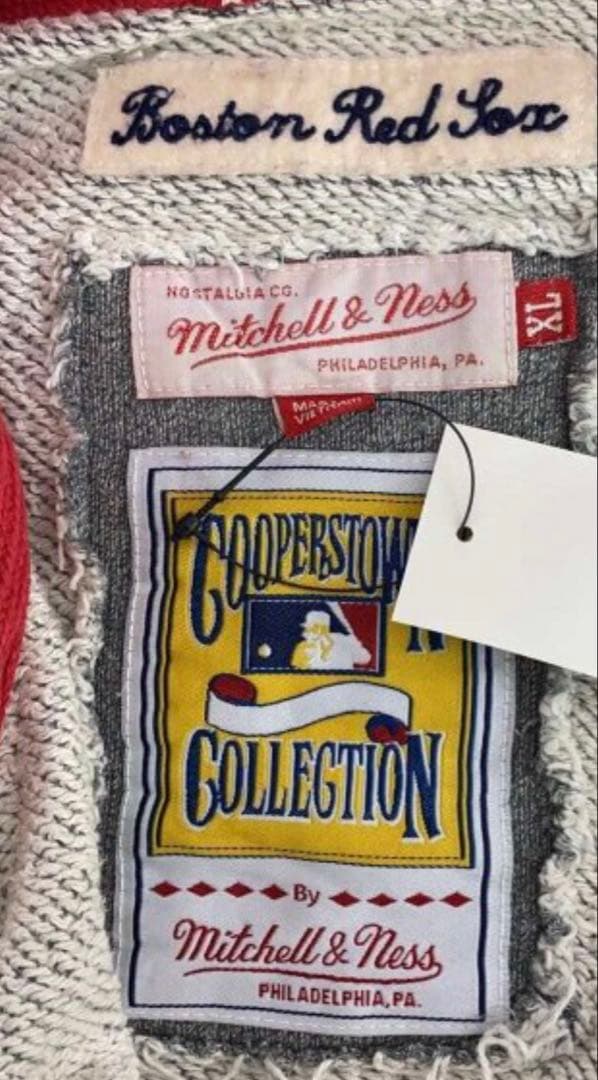 Mitchell & Ness レッドソックス ジップアップスウェットジャケット