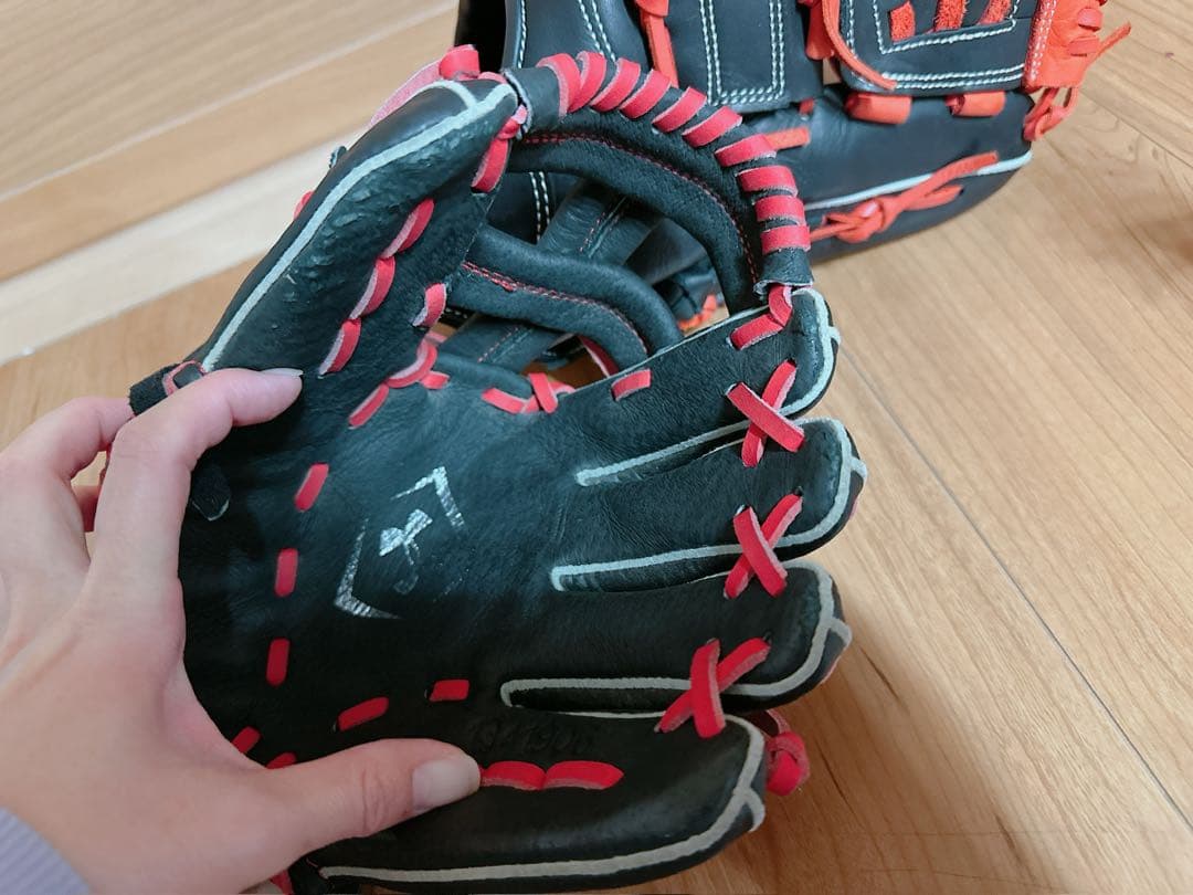 SSK 軟式野球グローブ×アンダーアーマー キッズ グローブ　親子 セット