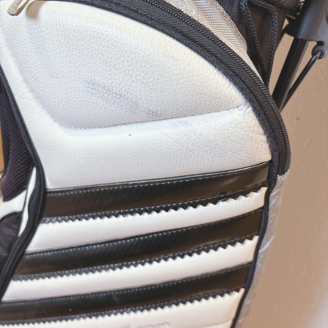K376 adidas スタンドキャディバック 白黒