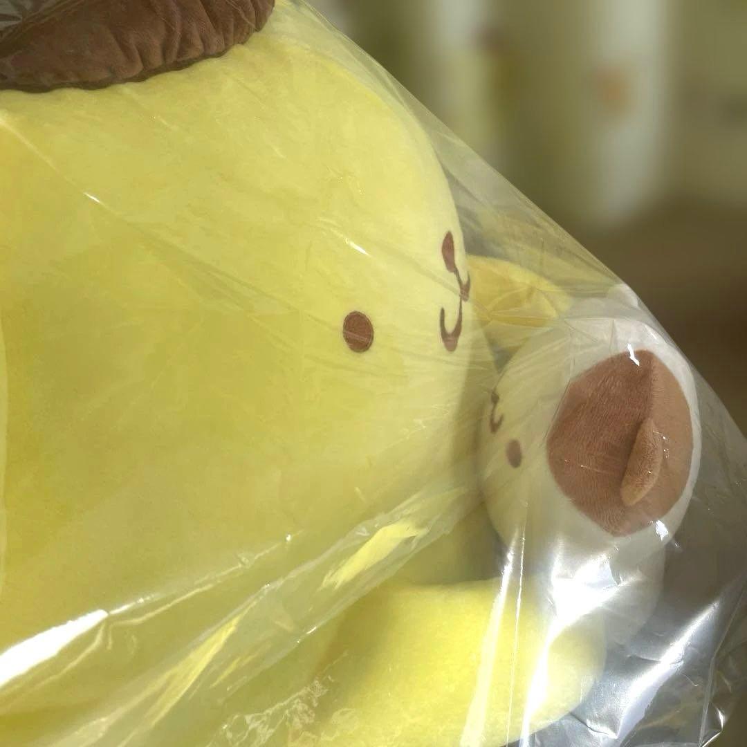 ポムポムプリン チームプリン マフィン 特大ぬいぐるみ 希少 だっこ