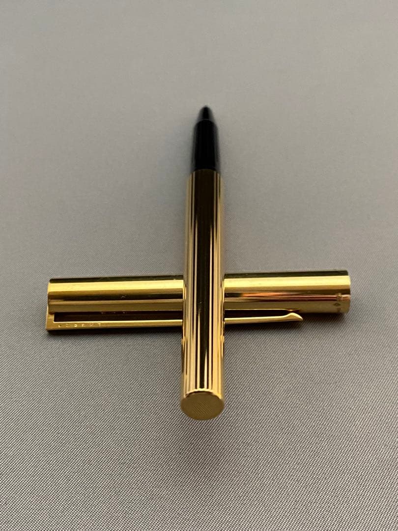 エス・ティデュポン S.TDupont ボールぺン 純銀ケースゴールド仕上げ