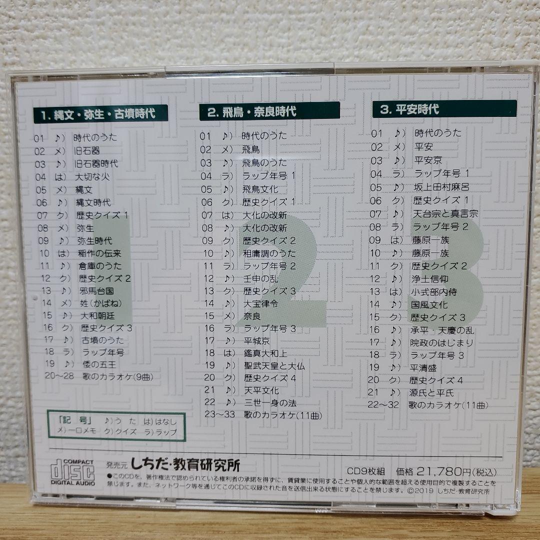 改訂六版発行2024年10月　しちだ　日本史　れきし探訪 CD9枚セット