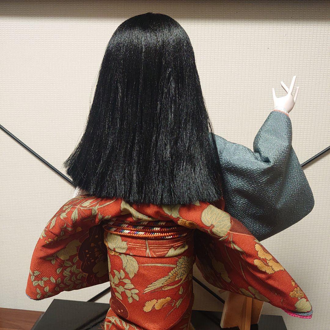 市松人形【春幸】日本人形　丹後ちりめん　謹製　手作り本仕立 全長約44cm