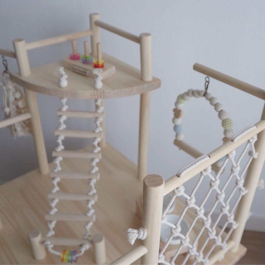 ことりのおおきなあそびば　文鳥　インコ　おもちゃ　バードアスレチック　バードジム