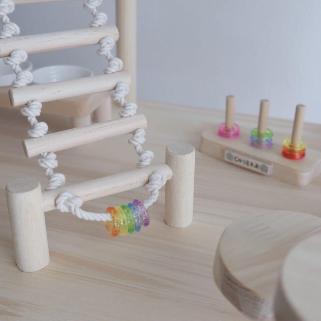 ことりのおおきなあそびば　文鳥　インコ　おもちゃ　バードアスレチック　バードジム