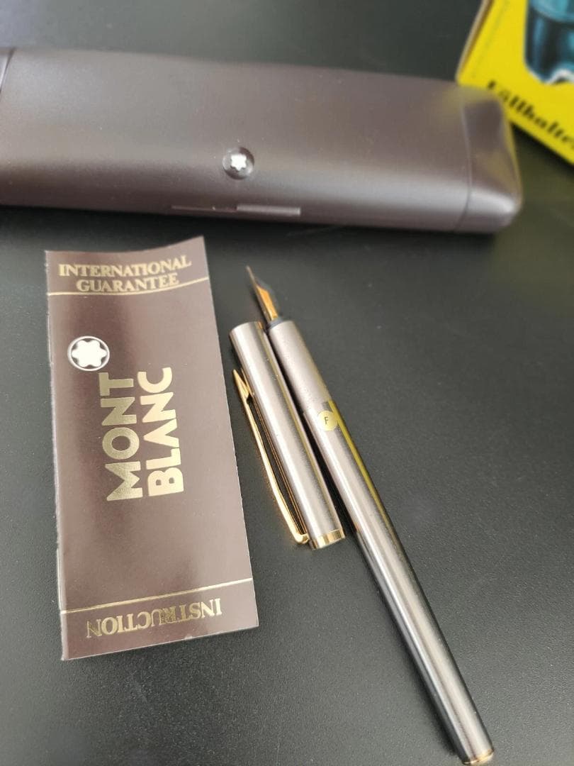1980年代 Montblanc モンブラン 万年筆 シルバー 18K 750
