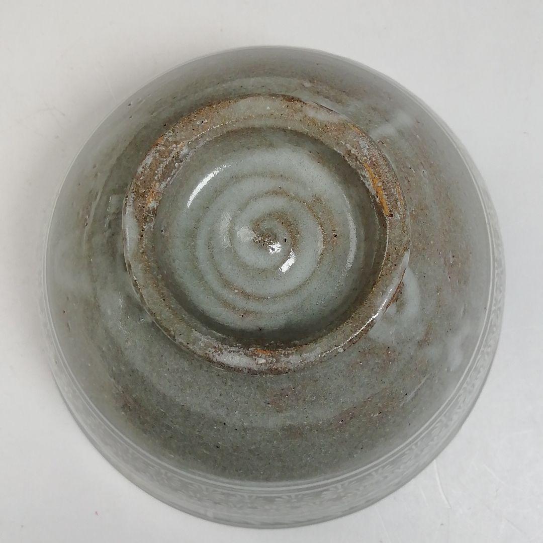 Ｔ９７４　数茶碗　十客　『花三島　数茶碗』『黒石窯　榊原勇一 作』　共箱　茶道具