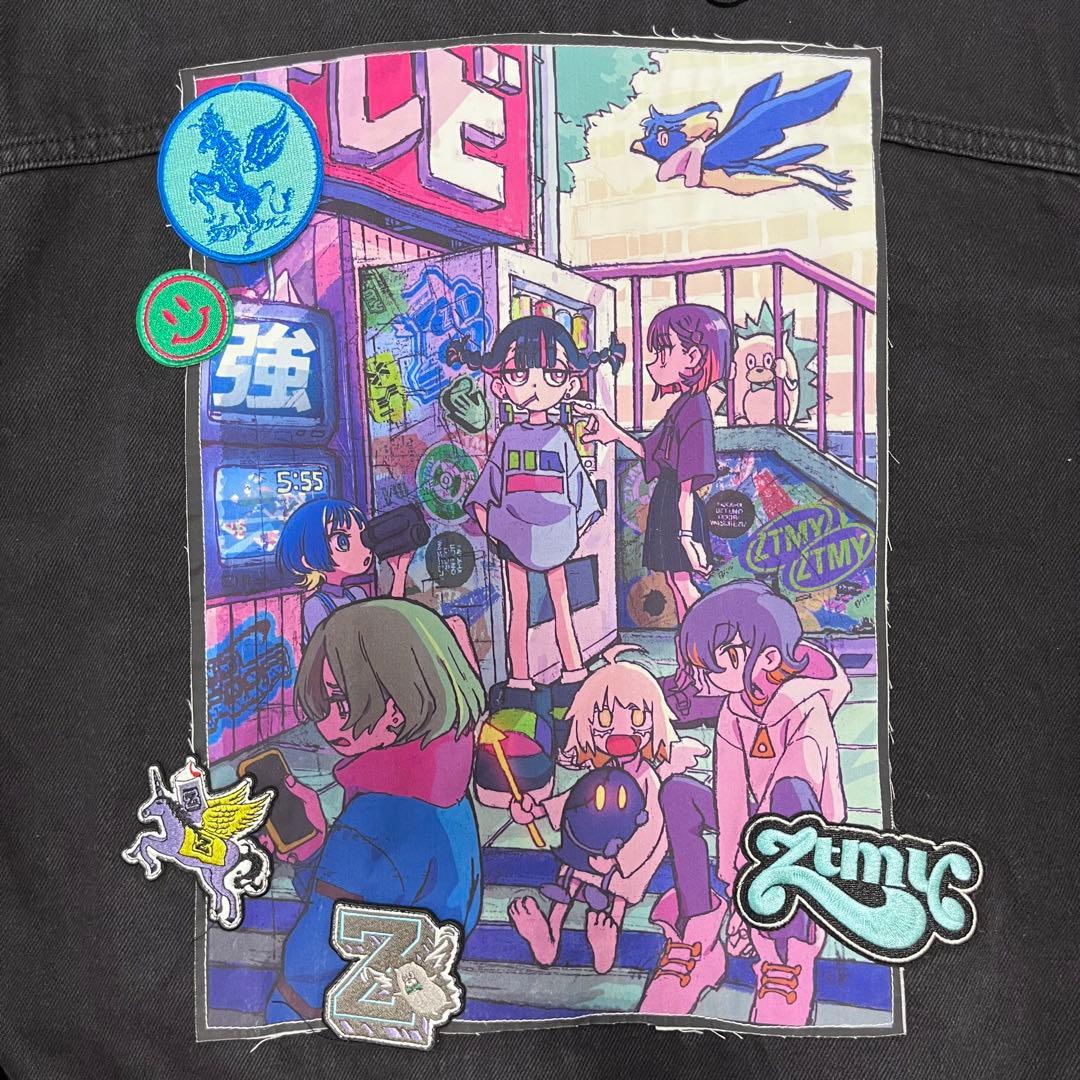 ずっと真夜中でいいのに　ずとまよ　愛ペガ　オーバーサイズデニムジャケット　M