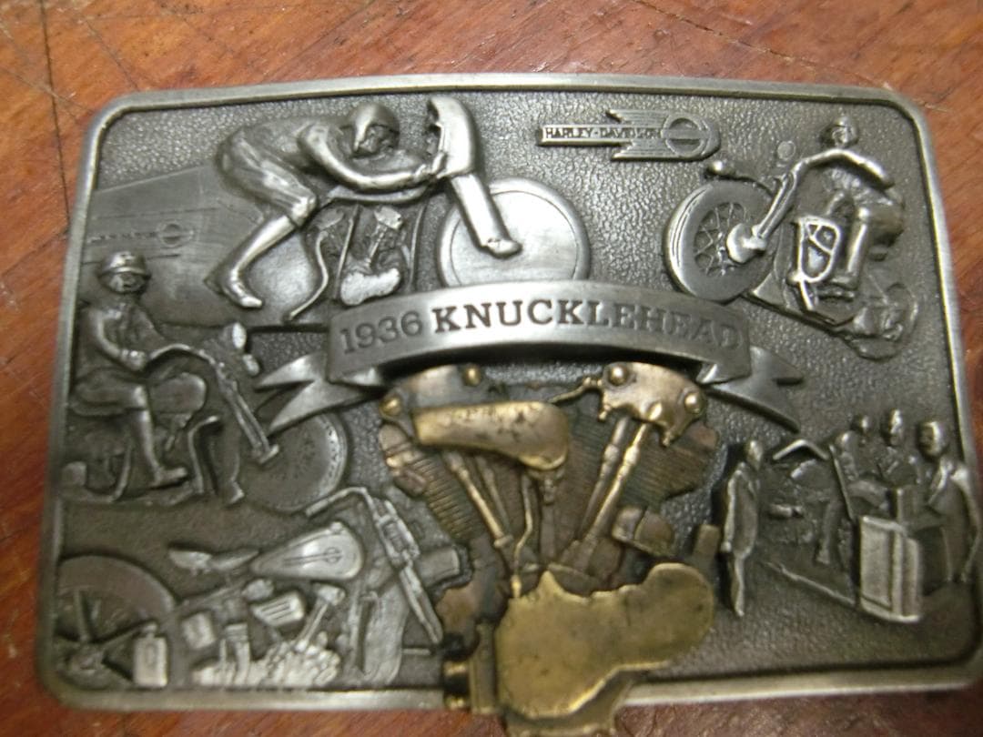 1983 ハーレーダビッドソン.バックル.1936ナックルヘット（当時物
