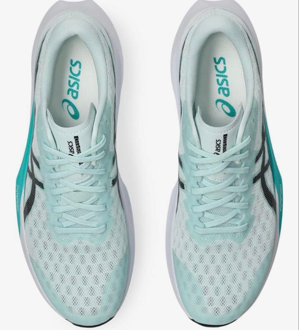 レアASICS レディース　メンズ　緑　ミント　陸上　マラソン　大会　軽い　紐