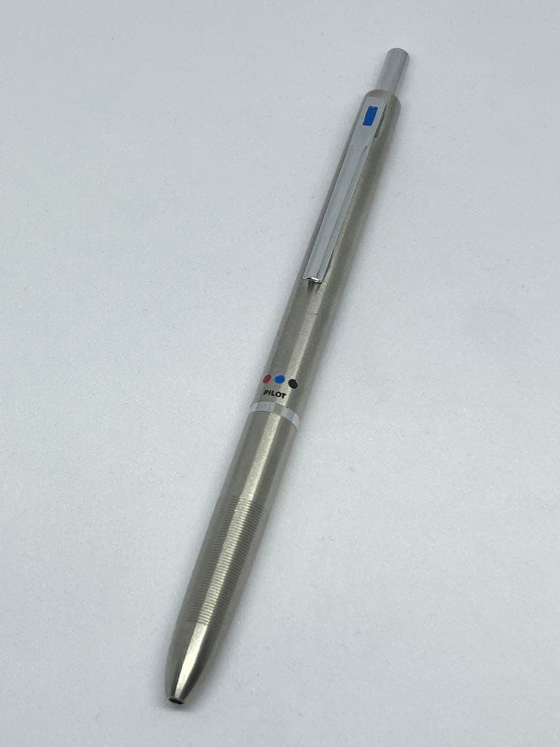 廃盤　レア　パイロット　細字3色　振り子式　ステンレス　キャップ式シャーペン
