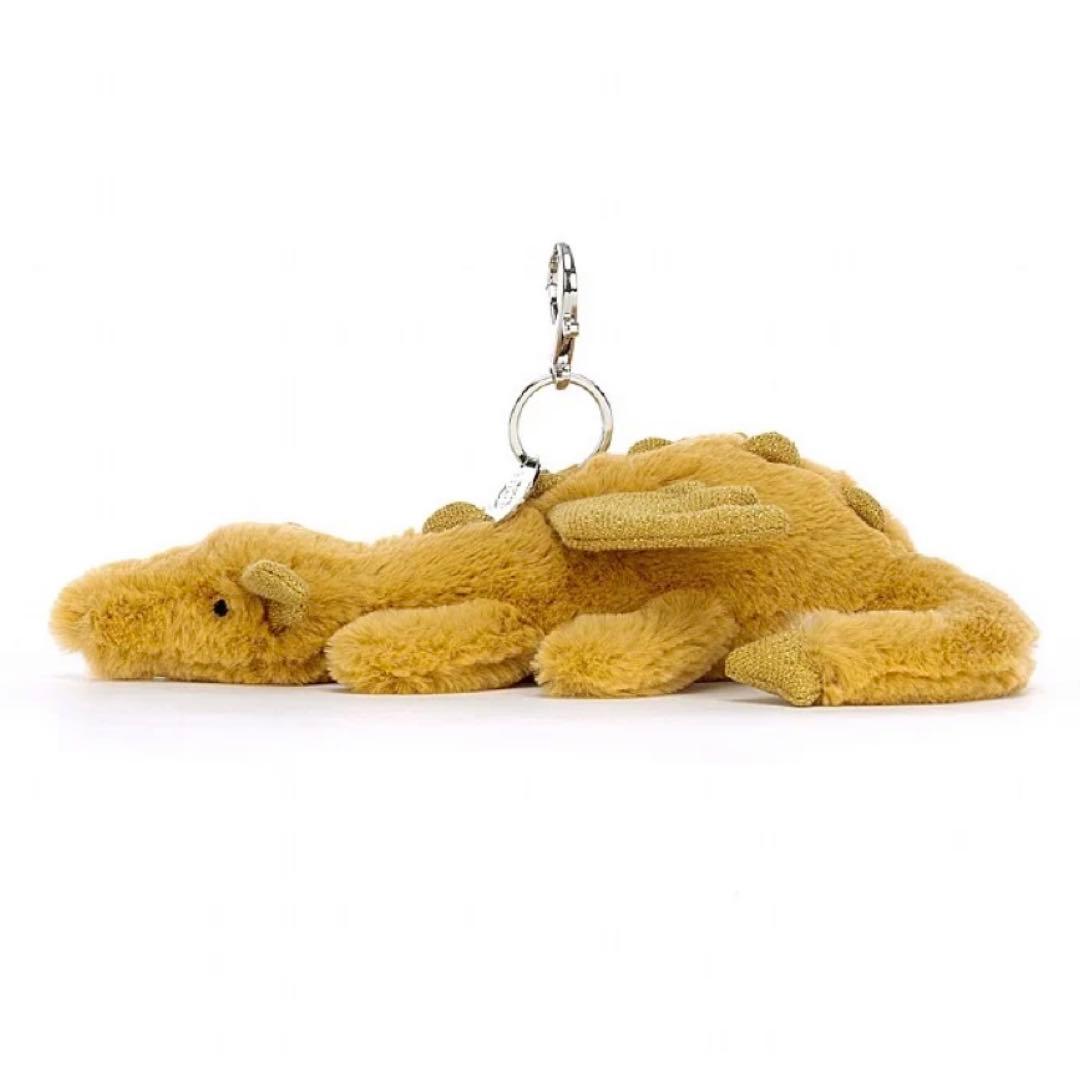 新品　ジェリーキャット　金　ドラゴン　キーホルダー　ゴールド　バッグチャーム　龍