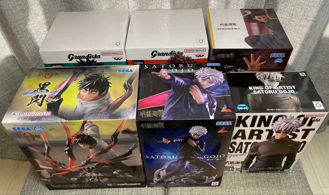 呪術廻戦 フィギュア6個セット 五条悟 夏油傑 乙骨憂太 虎杖 伏黒