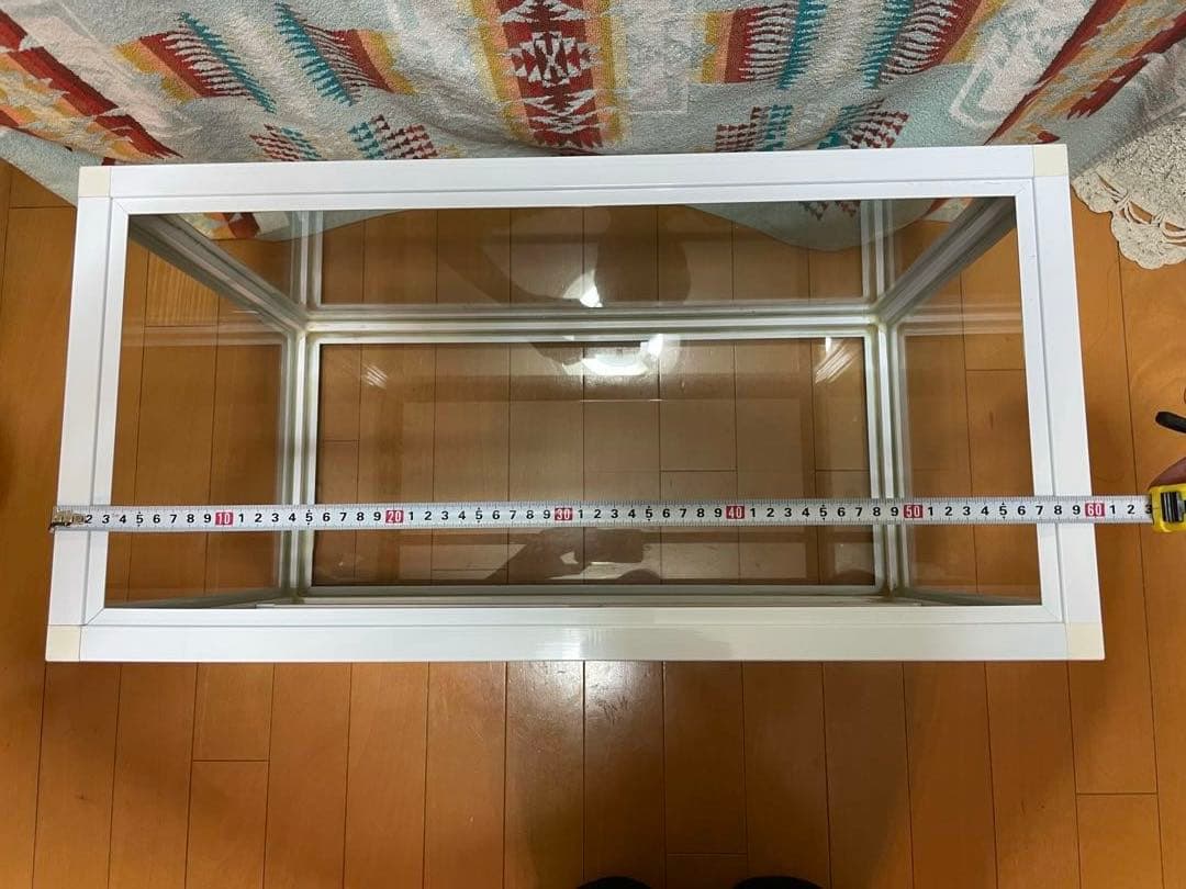 爬虫類ケージ　60×30×35 ホワイト　美品