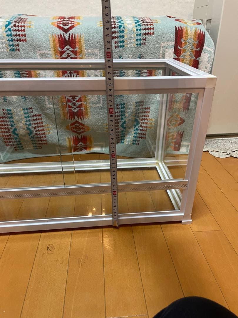 爬虫類ケージ　60×30×35 ホワイト　美品