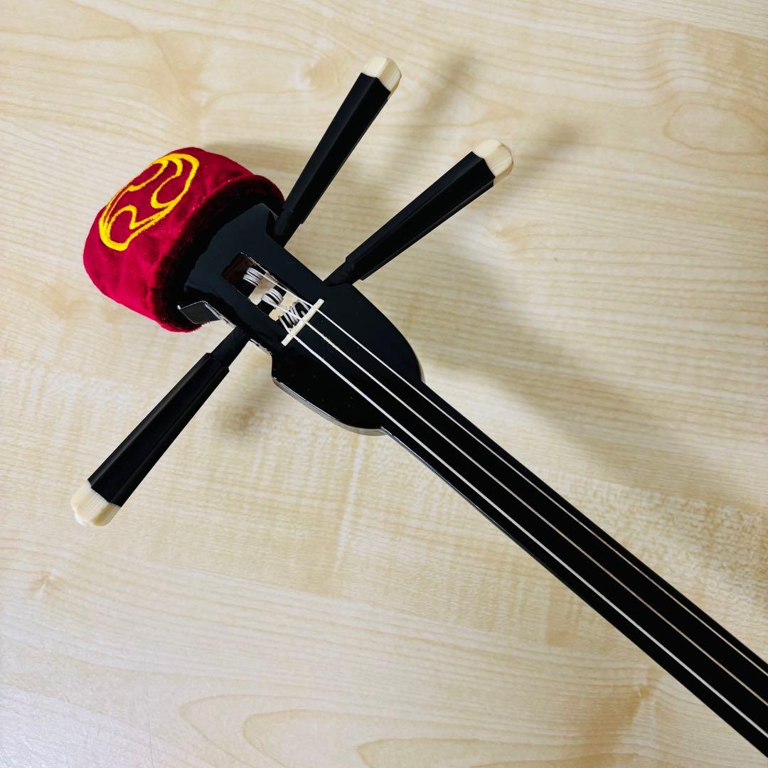 【美品】沖縄三線 人工皮 初心者 和楽器 民謡 三味線 送料込み
