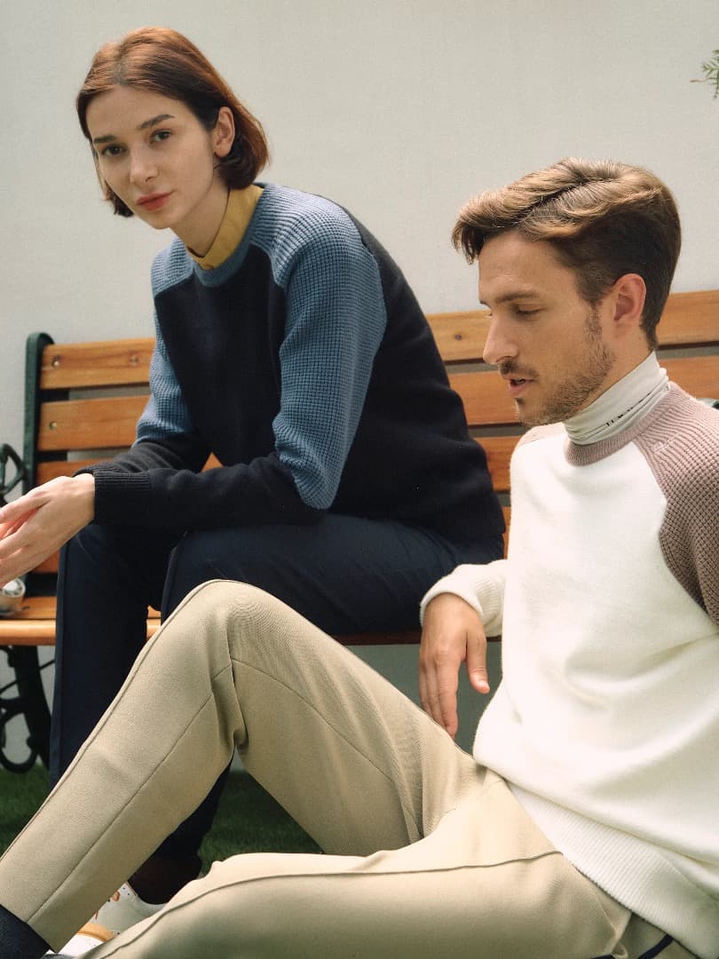 HERG1 【NEW】ワッフルウィンドプルーフセーター・ウィメンズ 新品