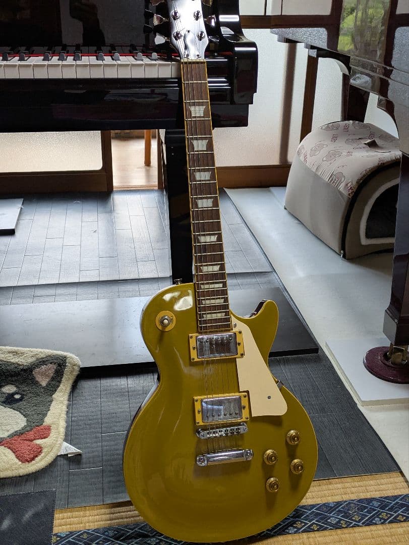 激レア　ゴールドトップ レスポールエレキギター　DH Vamp Co エピフォン