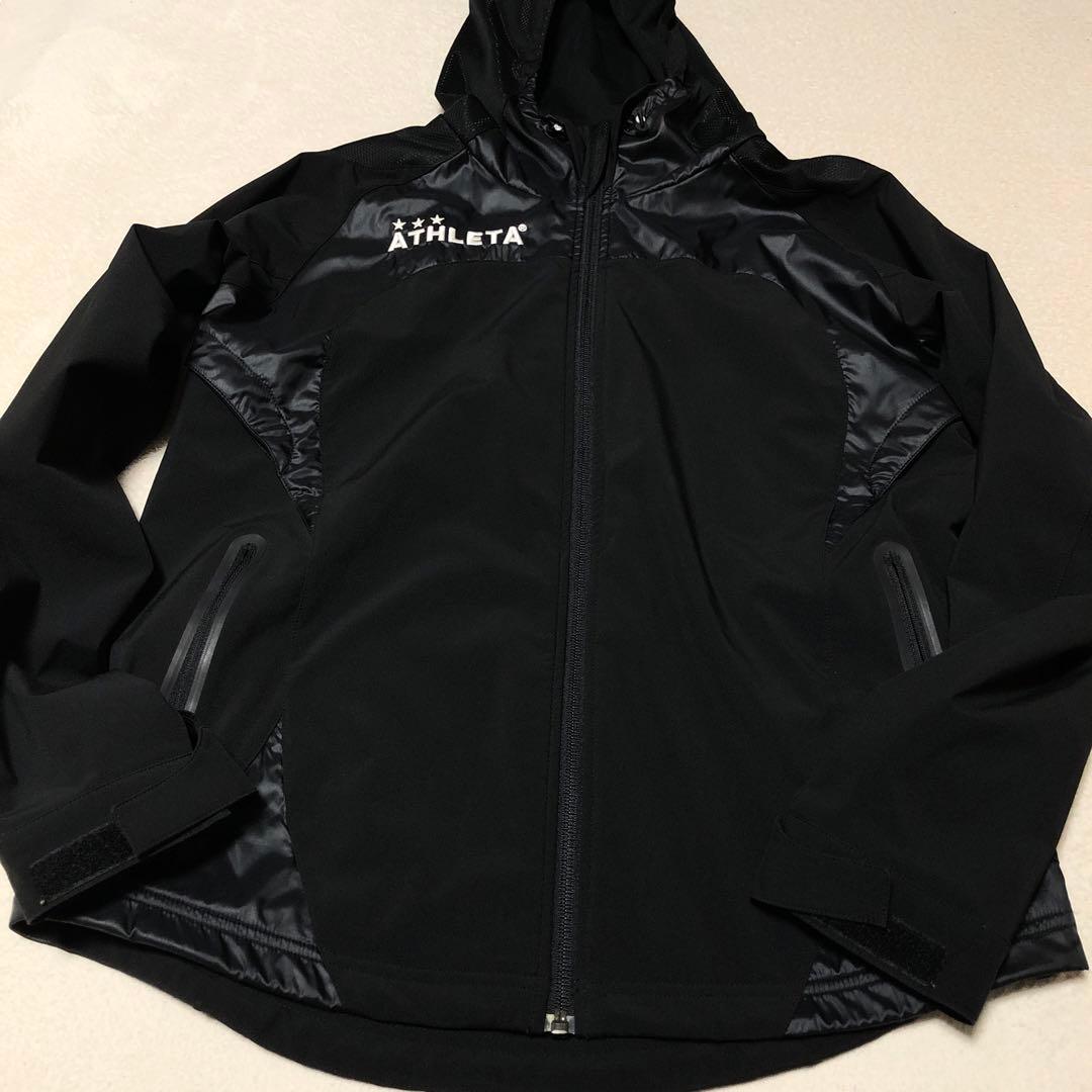 美品　ATHLETA ウインドブレーカー上下　セットアップ　防寒　ブラック　M