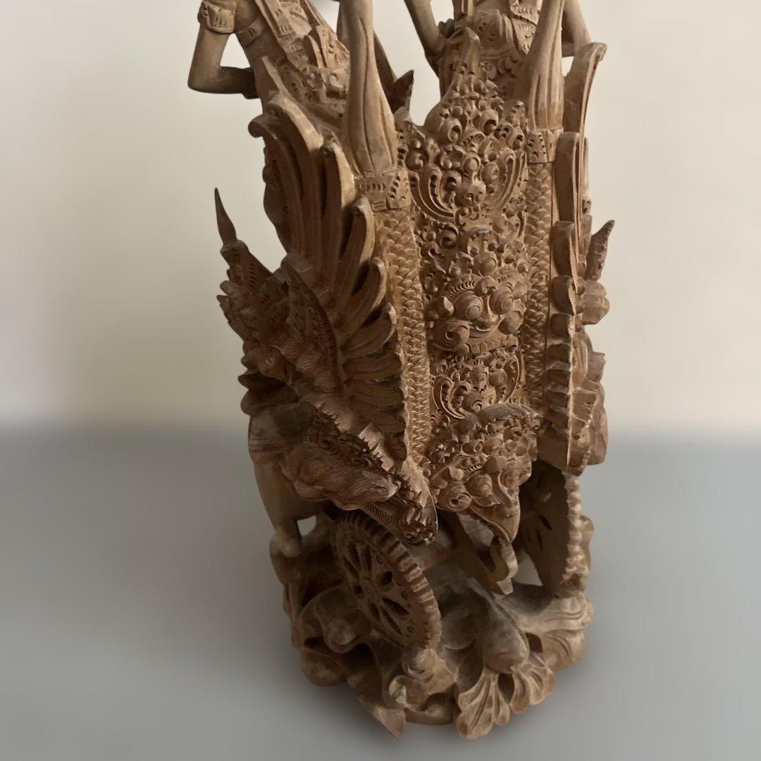 バリ島　木製神話彫刻 約30cm