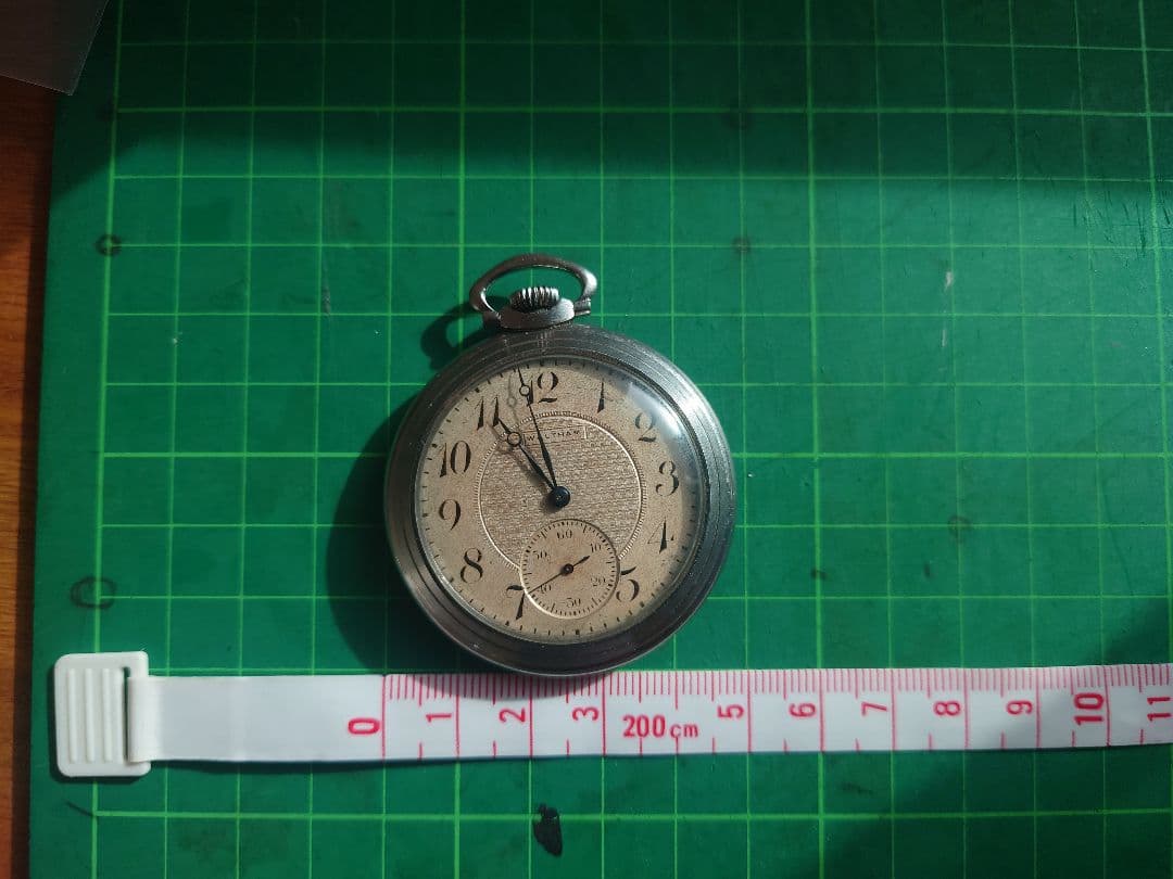 むぅ　Waltham 15J アールデコ文字盤　稼働品