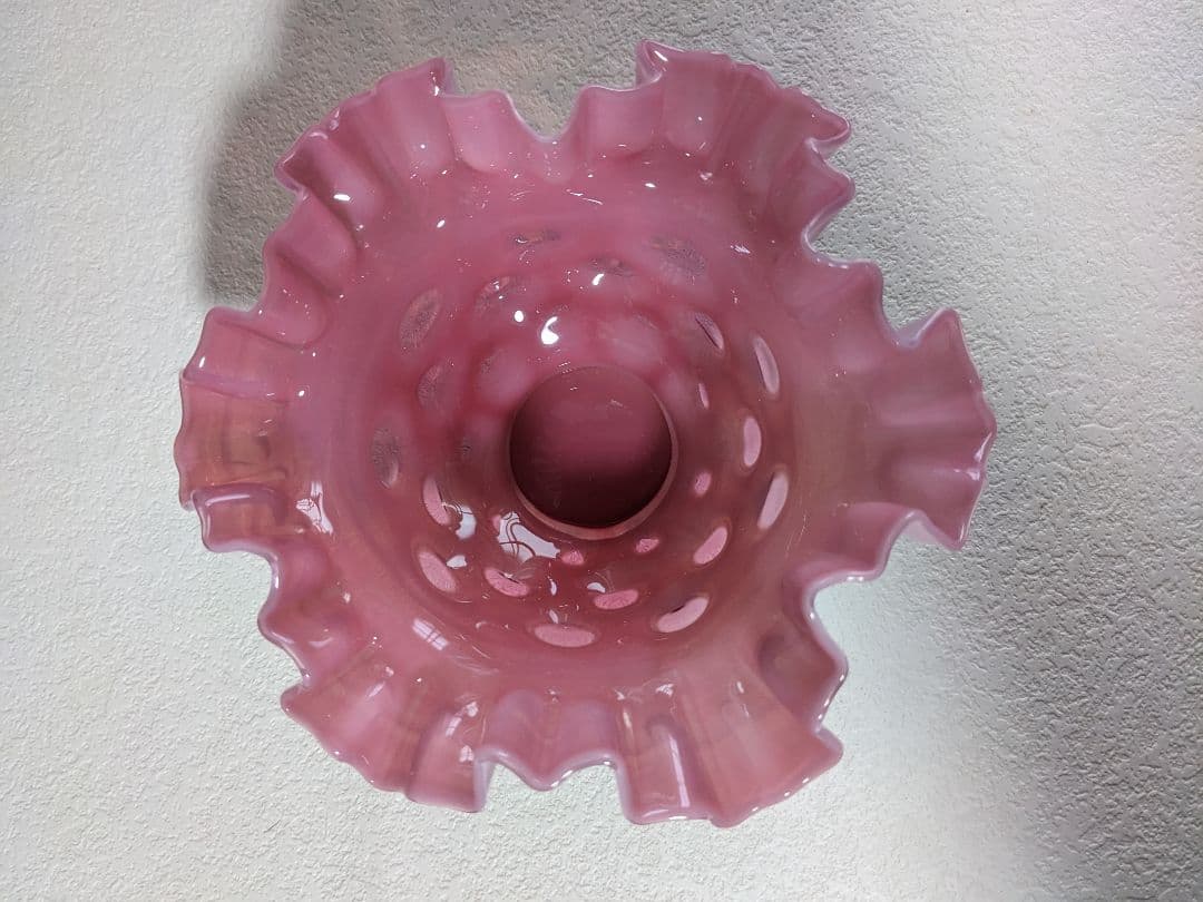 フェントン　ドット　クランベリーフリルボウル　お値下げ中