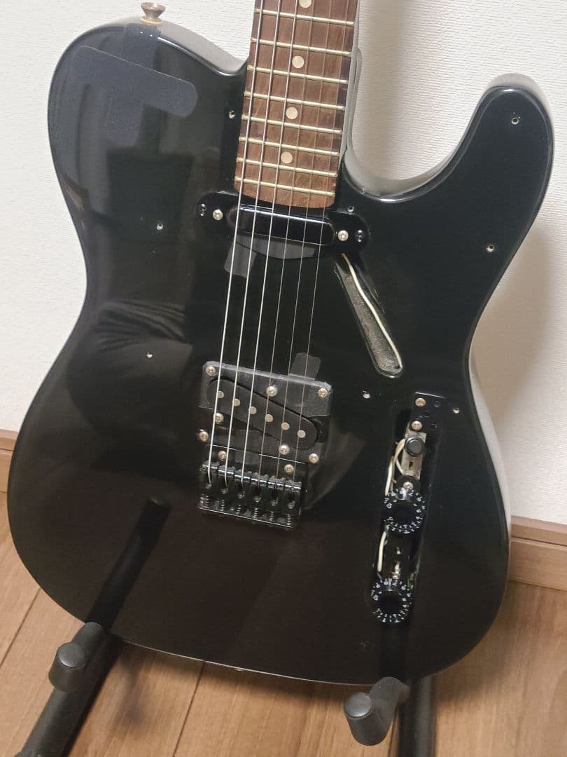 【カスタム品】テレキャスター オールブラック エレキギター 改造