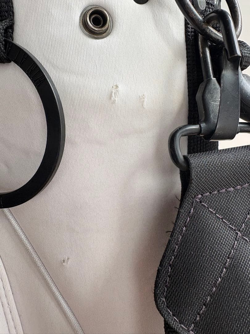 WAAC キャディバッグ ホワイト/オレンジ