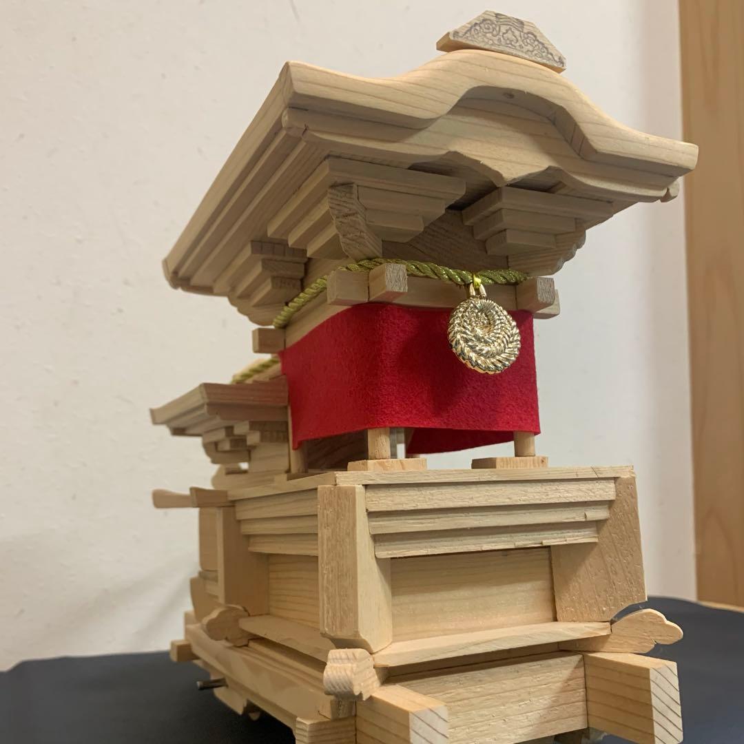 だんじり　下地車　模型　木製　ミニチュア