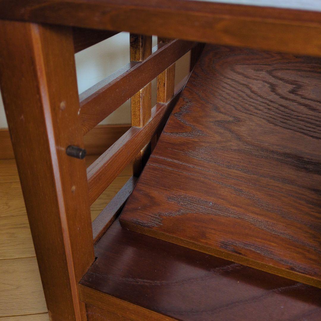 ポットワゴン　お座敷ワゴン　キャスター付　天然木　引き出し収納　電源コードあり