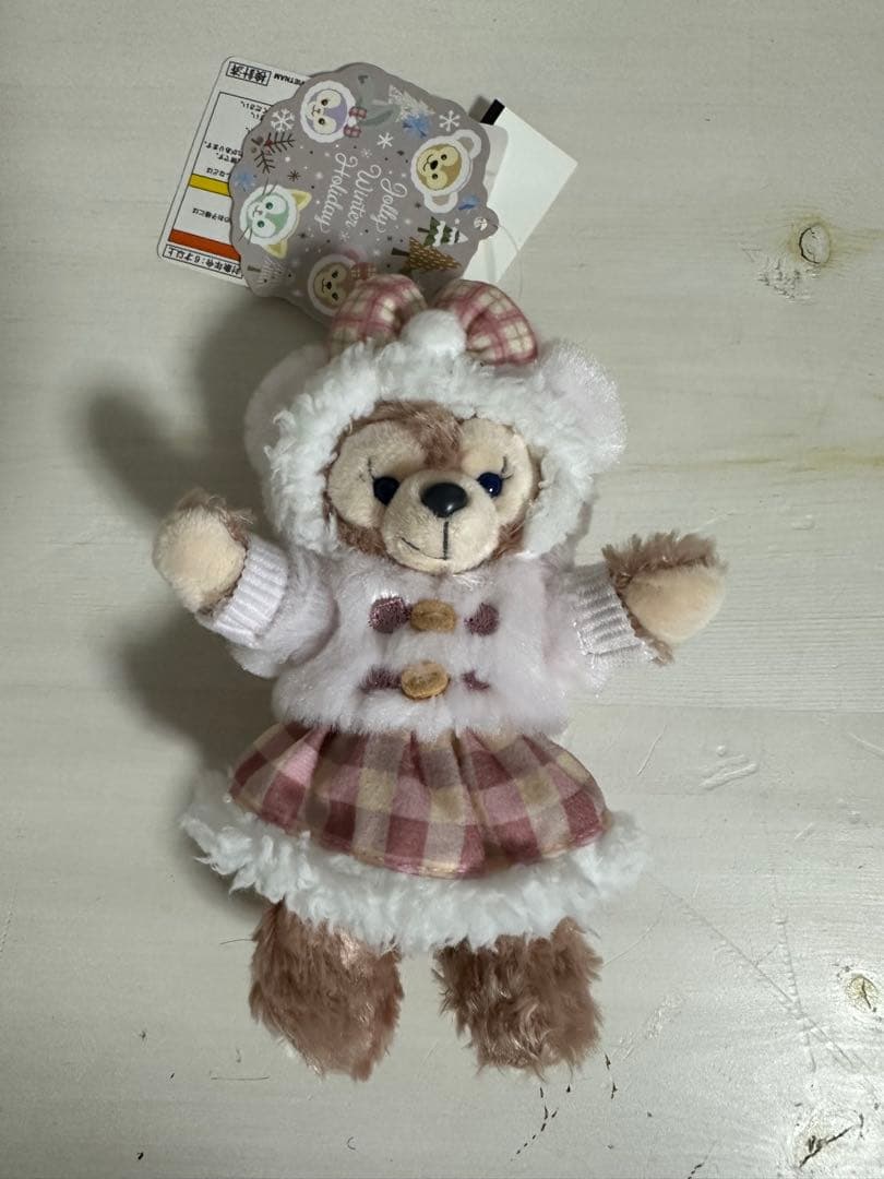 ダッフィー＆フレンズ ウィンターホリデー タグ付き ぬいぐるみバッジ セット売り