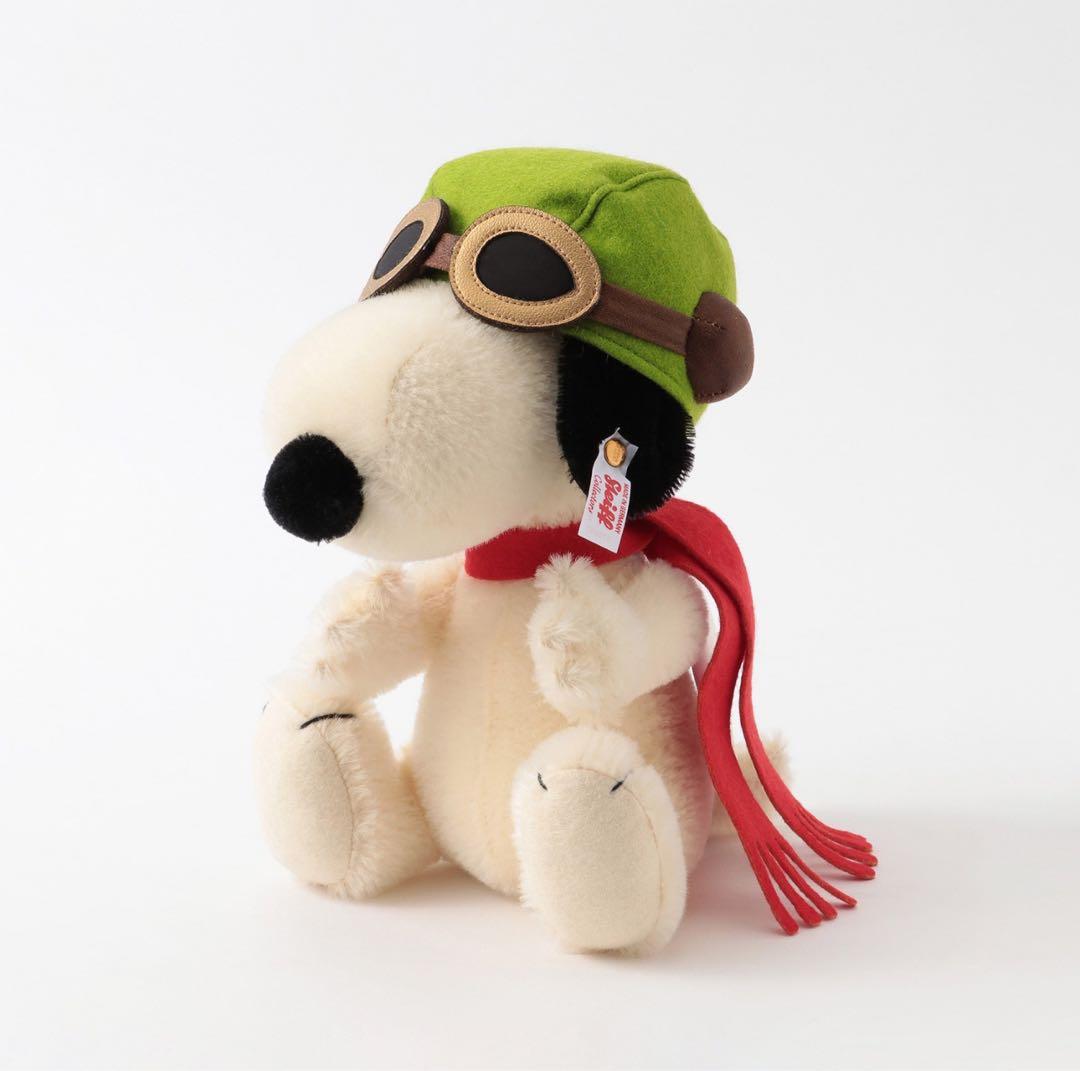日本限定 シュタイフ スヌーピー フライング・エース ぬいぐるみ
