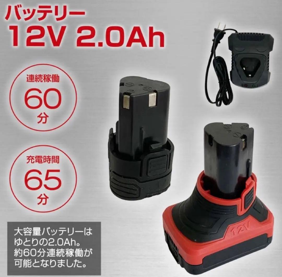 ポリッシャー 12V 充電式ポリッシャー108点セット コードレス段 6変速