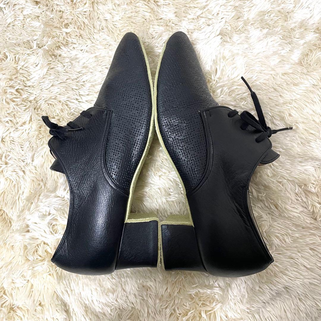 パッション　ティーチャーズシューズ　レザー 23.5cm 黒　社交ダンスシューズ