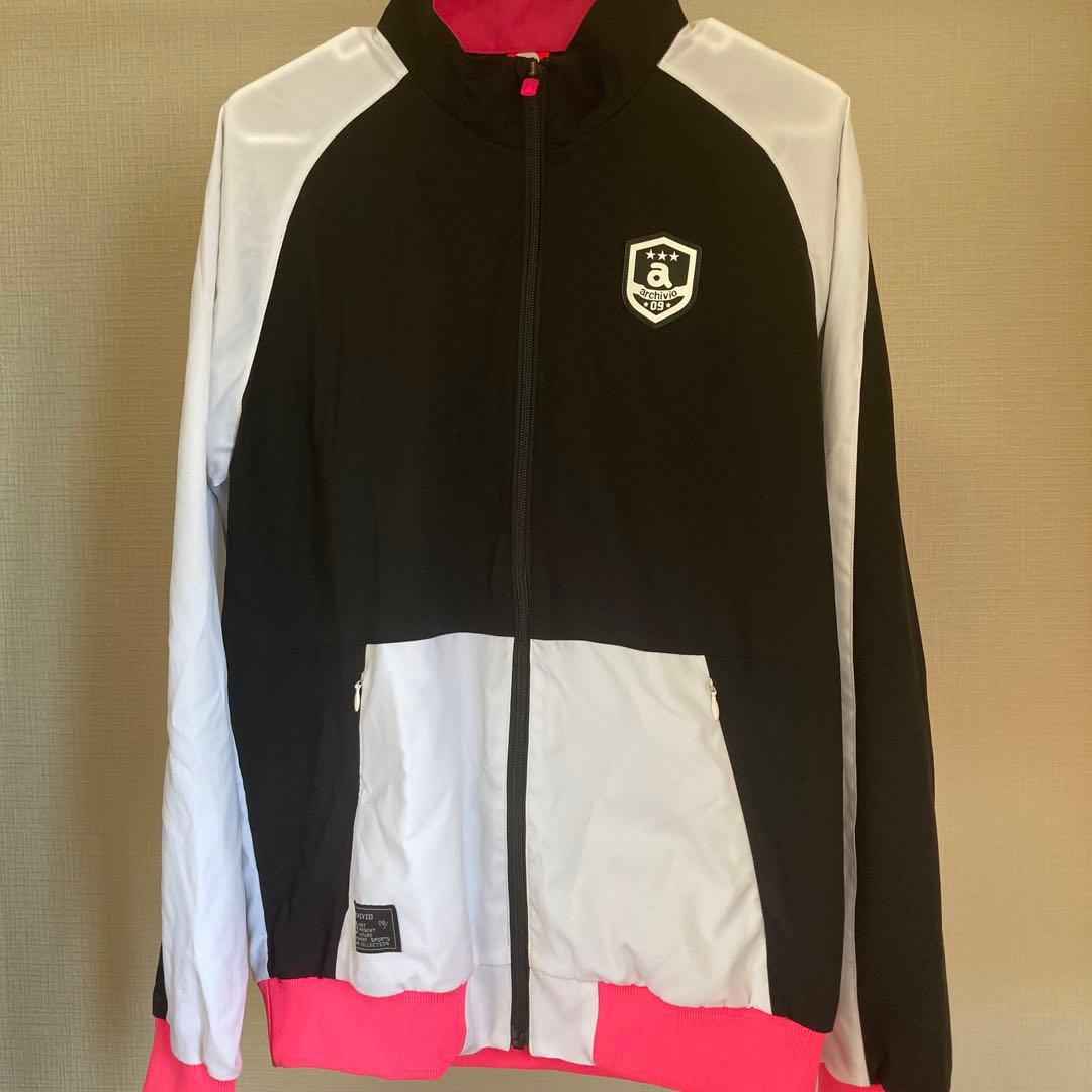 ARCHIVIO フルジップジャケット ブラック/ホワイト/ピンク